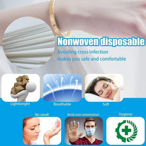 50 Pieces 30 x 69 Inches Disposable Bed Sheets - Waterproof Bed Cover -Massage or Medical Exam Tables - Non-woven Fabric for Spa, Tattoo, Esthetician, Beauty Salon, Hotels - Medical Supplies in Saudi Arabia