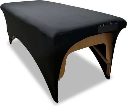 غطاء سرير رموش من ANartcle، غطاء حماية ممتاز لطاولة رموش أو سرير تدليك بطول 6 أقدام، ملاءات سرير رموش، غطاء سرير سبا (72 بوصة × 30 بوصة × 30 بوصة، أسود) in Kuwait