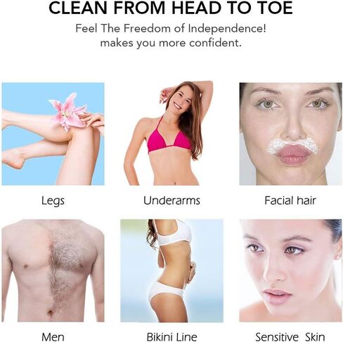 Waxing Kit, Digital Wax Warmer Kit for Hair Removal, At Home Waxing Kit for Women Sensitive Skin Facial Hair Body Brazilian Wax, Waxing Sticks, Wax Machine wax pot for hair Removal in Saudi Arabia