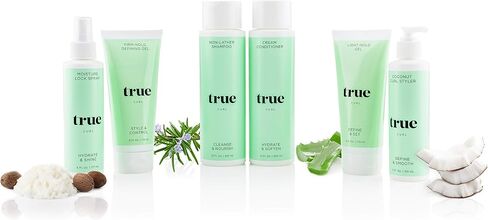 True Curl Non-Lather Shampoo. Vegan, Cruelty Free, Cleanse and Nourish Hair, Scalp. Silicone, Sulfate and Paraben-Free, 12 Fl Oz. in Saudi Arabia