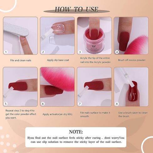 Professional Glitter Acrylic Powder Bulk Bare Nail Acrylic Powder (10g/0.35oz Jar) Easy to Apply Color for Womens Nail Sets in Saudi Arabia