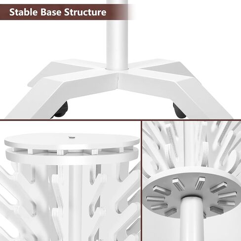 Yumkfoi Rotating Braiding Hair Rack 120 Pegs, Wooden Standing Hair Holder with Locking Caster Wheels, Hair Separator Stand Braider Rack Hair Extension Holder for Hair Stylists, Hair Salons, Home in Kuwait