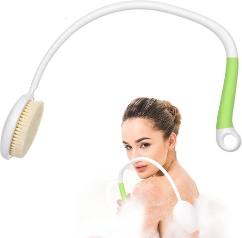 فرشاة حمام خلفية بمقبض طويل للاستحمام بمقبض منحني على شكل حرف U لمسبار السن والمعاقين وضعاف الحركة بعد الجراحة، الكتف المتجمد والسمنة in Kuwait