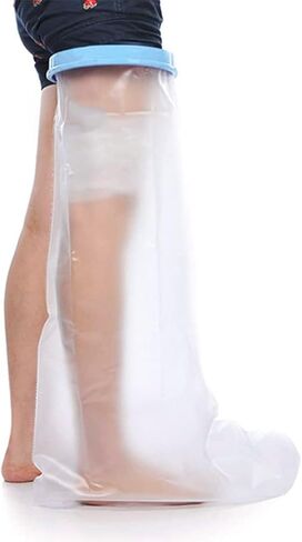 Waterproof Extra Large Leg cast Cover for Shower Adults, Extra Wide Foot Cast Protector Watertight Leg Shower Boot for Plus Size Foot Casts Orthopedic Boots, Toe Bunion Post Surgery Bandage Wrap in Kuwait