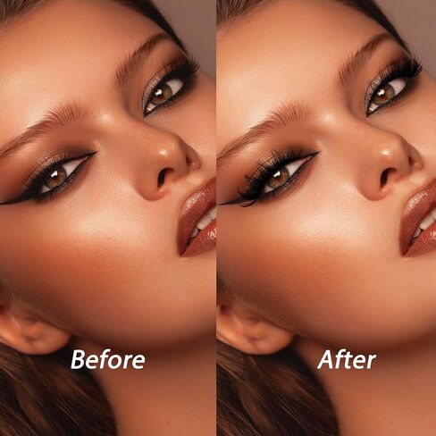 JIMIRE False Eyelashes Natural Clear Band Demi-Wispies Cat Eye Lashes Fluffy CC Curl Strip Faux Mink Eyelashes Natural Look Like Eyelash Extensions 15MM Soft Lashes 7 Pairs Pack in Saudi Arabia