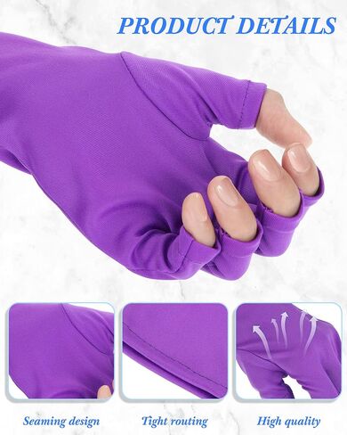Jeyiour 9 Pairs Anti UV Gloves for Nail Lamp UV Protection Gloves for Nail Professional Gel Manicure Gloves Bulk for Women Girl Cycling Hiking Camping Driving Avoid Skin Damage in Saudi Arabia