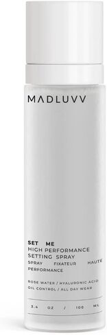 MADLUVV Set Me Illuminating Makeup Setting Spray, Hyaluronic Acid & Rosewater Mist for a Hydrated Glow – 1 oz. Mini in Saudi Arabia