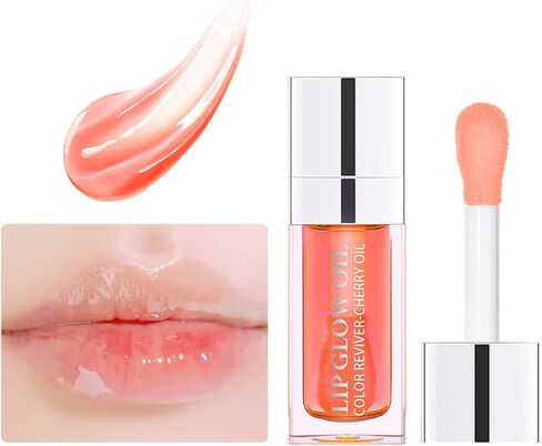 6ml Hydrating Lip Glow Oil, Transparent Plumping Lip Gloss, Moisturizing Lip Oil Gloss Lip Oil Tinted for Lip Care and Dry Lips (007# Raspberry) in Kuwait