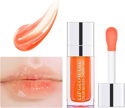 6ml Hydrating Lip Glow Oil, Transparent Plumping Lip Gloss, Moisturizing Lip Oil Gloss Lip Oil Tinted for Lip Care and Dry Lips (007# Raspberry) in Kuwait