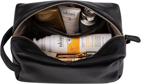 حقيبة سفر من جلد البولي يوريثين، حقيبة ماكياج، حقيبة حلاقة جلدية للرجال، حقائب حلاقة كبيرة مضادة للماء، حقائب سفر لمستلزمات العناية للنساء، منظم للسفر، منظم أدوات العناية بالنظافة والتزيين in Kuwait