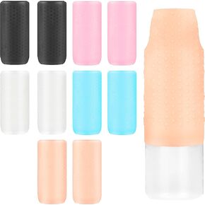 يوسوني ملحقات قابلة لاعادة الاستخدام من السيليكون المرن لمستلزمات النظافة ذات الحجم القياسي والسفر وشنطة السفر والامتعة المحمولة. (10 قطع)، متعدد الالوان، غطاء ذكي, متعدد الألوان, غطاء ذكي in Kuwait