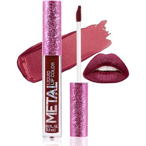 Boobeen Metallic Liquid Lipsticks Matte Lips Lipstick Pearl Glitter Lip Gloss High Pigment Long Lasting Nonstick Lip Glaze Makeup for Women and Girls in Saudi Arabia