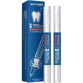 قلم تبييض الأسنان، عبوتين من جل علاجات تبييض الأسنان، فعال وغير مؤلم، لا يسبب حساسية، مناسب للسفر، سهل الاستخدام، ابتسامة بيضاء جميلة، نكهة النعناع الطبيعية in Kuwait