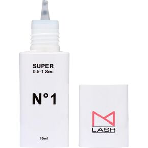 M LASH - Super Number 1 Eyelash Adhesive Glue - Strong Hold - 0.5-1s Dry - Retention: 7-8 Weeks - Individual & Volume Eyelash Extensions Supplies - Professional USE ONLY - DO NOT SELF Apply (5 ML)