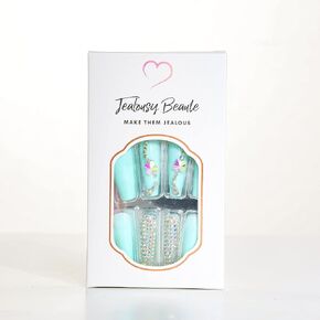 Jealousy-press on nails-easy to apply-super cute-press ons-last long-press on nails short-press on nails long-press on nails coffin-fake nail-press on nails medium length-acrylic press on nails coffin in Saudi Arabia