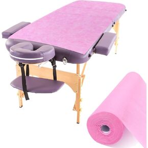 Buryeah 1 Roll 50 Pieces Disposable Non Woven Bed Sheets Massage Table Sheets Lash Bed Cover for Spa, Tattoo, Beauty Salon, Hotels, 32 x 71 Inch(Black) in Saudi Arabia