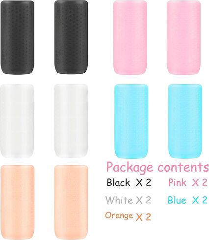 يوسوني ملحقات قابلة لاعادة الاستخدام من السيليكون المرن لمستلزمات النظافة ذات الحجم القياسي والسفر وشنطة السفر والامتعة المحمولة. (10 قطع)، متعدد الالوان، غطاء ذكي, متعدد الألوان, غطاء ذكي in Kuwait