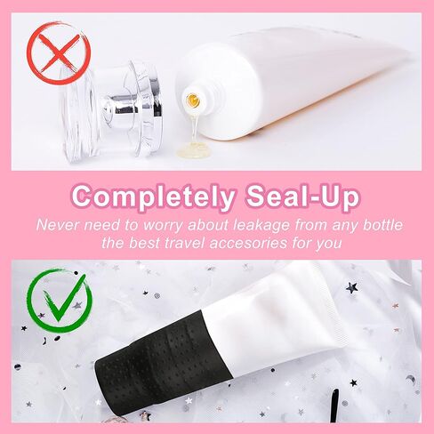 يوسوني ملحقات قابلة لاعادة الاستخدام من السيليكون المرن لمستلزمات النظافة ذات الحجم القياسي والسفر وشنطة السفر والامتعة المحمولة. (10 قطع)، متعدد الالوان، غطاء ذكي, متعدد الألوان, غطاء ذكي in Kuwait