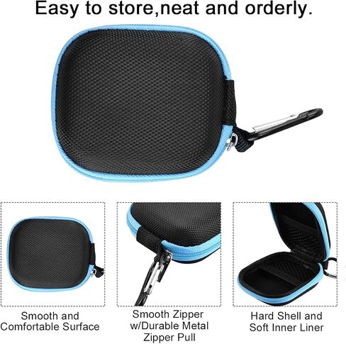 Essential Oil Storage Case 2pcs Mini Essential Oil Carrying Cases 5ml Essential Oil Key Chain Essential Oil Bottle Rack Container Organizer Container for Travel (Blue) in Saudi Arabia