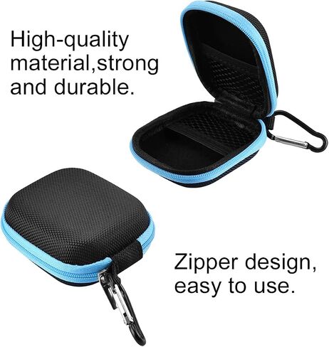 Essential Oil Storage Case 2pcs Mini Essential Oil Carrying Cases 5ml Essential Oil Key Chain Essential Oil Bottle Rack Container Organizer Container for Travel (Blue) in Saudi Arabia
