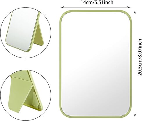 مرآة مكياج سطح المكتب من بونبون، مرآة مكياج قابلة للطي على سطح الطاولة، صغيرة الحجم مع حامل للطاولة والحمام والمكتب وغرفة النوم، قطعتان in Kuwait