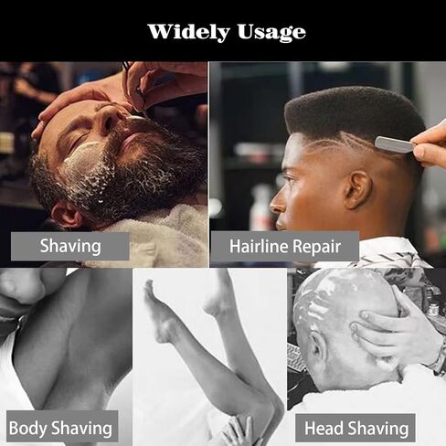 مجموعة حلاقة مستقيمة مع شفرات، ماكينة حلاقة كلاسيكية ذات حافة مستقيمة لحلاقة دقيقة ودقيقة، ماكينة حلاقة يدوية احترافية لتشذيب اللحية، نافاجا دي باربيرو in Kuwait