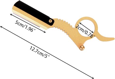 مجموعة حلاقة مستقيمة مع شفرات، ماكينة حلاقة كلاسيكية ذات حافة مستقيمة لحلاقة دقيقة ودقيقة، ماكينة حلاقة يدوية احترافية لتشذيب اللحية، نافاجا دي باربيرو in Kuwait