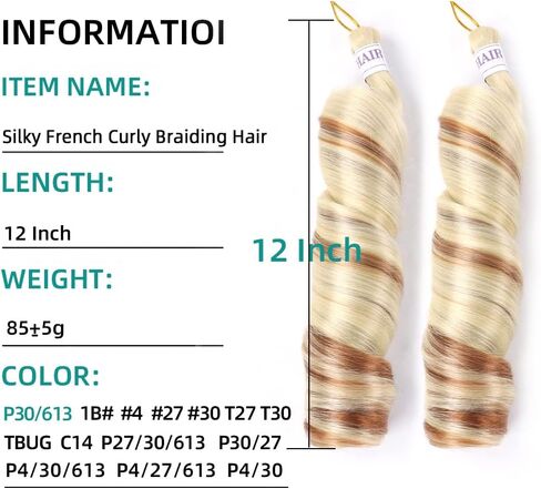 French Curly Braiding Hair for Box Braids 8 Packs 12 Inch 85G/Pack Loose Wave Braiding Hair Nature Black Crochet Spanish Curly Synthetic Hair Extensions for Women #1B (12 Inch,8 Packs) in Saudi Arabia
