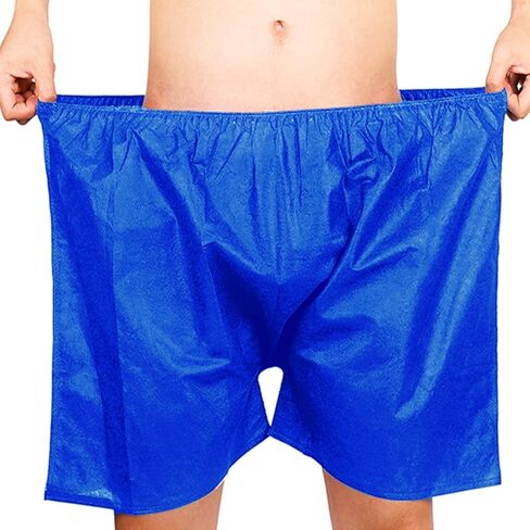 Ujuuu 50 جهاز كمبيوتر شخصى المهنية صالون الرجال الملاكم السراويل المتاح الرجال السراويل الملابس الداخلية سوبر سميكة الأزرق المتاح الذكور الملاكم السراويل الذكور القابل للتصرف سبا الملابس الداخلية الملاكم للتدليك الدباغة، الأزرق in Kuwait