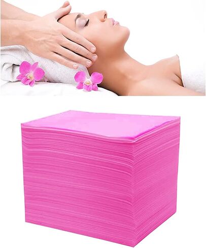 100pcs Disposable Massage Table Cover, Fitted Spa Bed Sheets Elastic Waterproof Bed Sheets for Spa Tattoos Protective Massage Table Cover Barrier Esthetician Supplies in Saudi Arabia