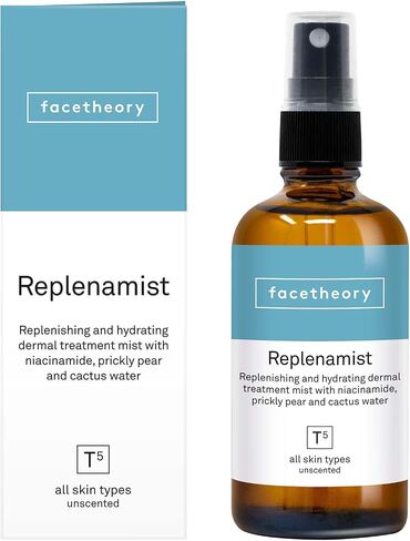 facetheory Replenamist T5 - Face Mist, Dermal Treatment Face Mist, Toner for Dry Skin, 2% Niacinamide, Prickly Pear and Cactus Water, Vegan & Cruelty-Free, Made in UK | 3.4 Fl Oz in Saudi Arabia
