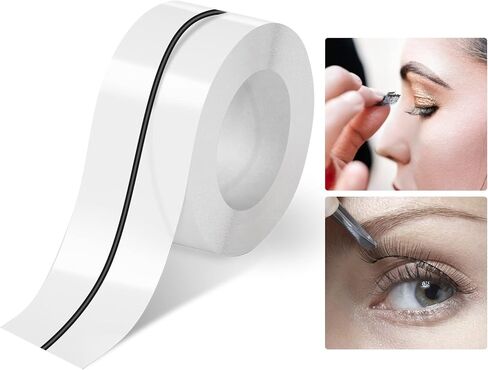 MAEXUS Self Adhesive Lash Strips for Fake Eyelashes, Black Eyelash Glue Strip, Essential for Wearing Fake Eyelashes, No Eyelash Glue, for Fake Eyelash Strip, 1 Meter in Kuwait