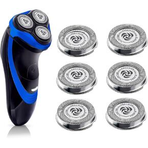 رؤوس بديلة SH30 متوافقة مع S738 مع شفرة حادة متينة متوافقة مع ماكينة الحلاقة الكهربائية فيليبس نوريلكو سلسلة 1000 2000 و3000، مع شفرات حلاقة متينة. (فضي 6 قطع) in Kuwait
