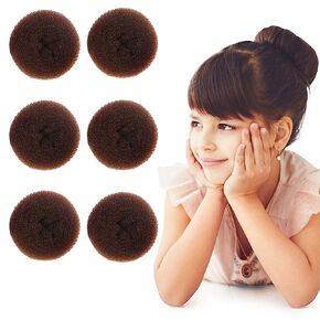Styla Hair Donut Hair Bun Maker for Kids, Ballet Buns Maker for Kids, Sock Bun Hair Maker, Donut Bun Maker Hair, Easy Bun Hair Bun Maker, Hair Donut Bun Maker (3pc Black) in Saudi Arabia