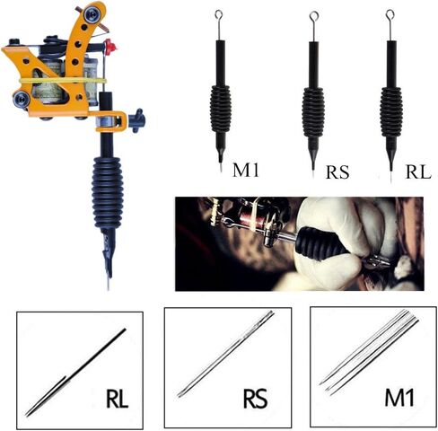 Yuelong 40PCS Needles and Tubes Combo 25mm 7RS Disposable Tube with Needles (1207RS) in Kuwait