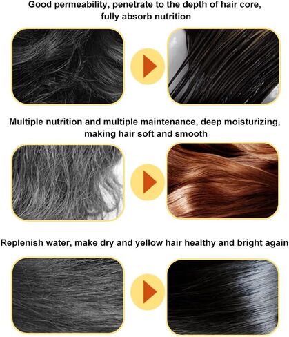 mayace 3 Pcs Anti-frizz Hair Serum, Morocco Silk Bright Hair Care Essential Oil Reduce Dry Hair for Women Men, 3 x 70 ML in Saudi Arabia