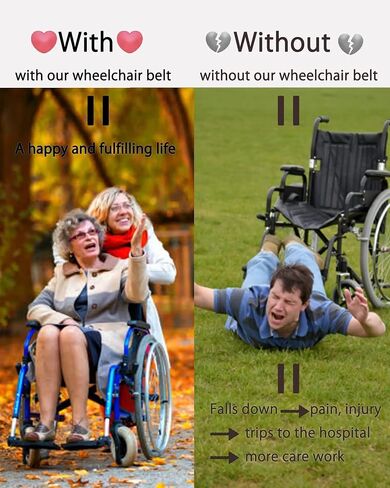 Wheelchair Seatbelt Belt Restraints Straps - KELBBO Safety Belt for Elderly Patients Care Safety Harness Chair Waist Lap Strap for Elderly (Vest Design) in Saudi Arabia