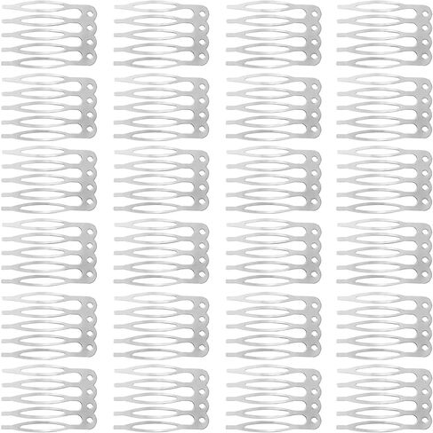 ANCIRS 50 Pack Hair Side Combs for Women, Metal Combs for Securing Headband Veils, 5 French Teeth Bridal Wedding Hair Barrette, Updo Bun Hair Accessories for Girls - White in Saudi Arabia