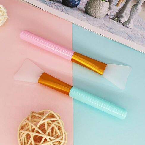 عصابات رأس سبا من NYKKOLA مكونة من قطعتين، عصابة رأس مرنة من الصوف المرجاني مع 2 فرشاة قناع وجه من السيليكون، للنساء والفتيات اللاتي يغسلن الوجه والعناية بالبشرة والرياضة. (رمادي، وردي) in Kuwait