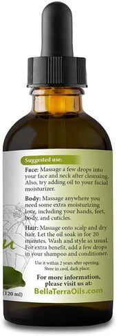 Bella Terra Oils - Organic Tamanu Oil 2oz - Celebrate Skin's Vitality, Naturally Rich in Fatty Acids & Vitamins, Distilled Essence from Pure Organic Tamanu Seeds in Kuwait