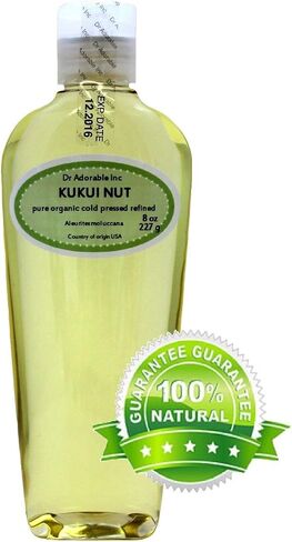 Dr Adorable Organic Kukui Nut Oil Cold Pressed 100% Pure 8 Oz in Saudi Arabia
