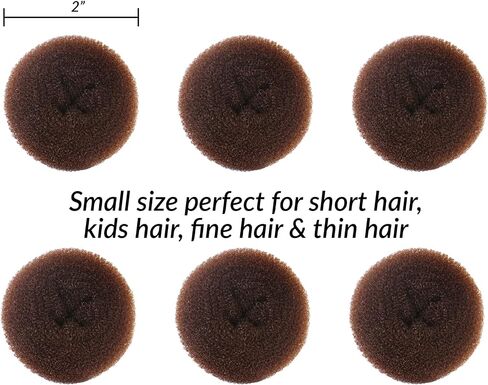 Styla Hair Donut Hair Bun Maker for Kids, Ballet Buns Maker for Kids, Sock Bun Hair Maker, Donut Bun Maker Hair, Easy Bun Hair Bun Maker, Hair Donut Bun Maker (3pc Black) in Saudi Arabia