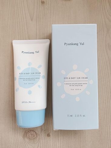 كريم بيونكانج يول للأطفال والرضع للوقاية من الشمس| واقي شمسي واسع الطيف SPF 50| آمن على الشعاب المرجانية، بدون قالب أبيض، خالٍ من العطور، واقي شمسي كوري مهدئ، مرطب للبشرة، حمض الهيالورونيك، مكونات طبيعية 2.53 أونصة سائلة. أوز. in Kuwait