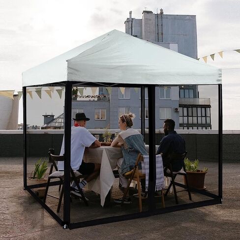 Mosquito Net with Zipper for Outdoor Camping Mosquito Net DIY Canopy Screen Wall Outdoor Mosquito Net for 10 x 10 Patio Gazebo and Tent in Kuwait