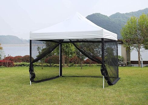 Mosquito Net with Zipper for Outdoor Camping Mosquito Net DIY Canopy Screen Wall Outdoor Mosquito Net for 10 x 10 Patio Gazebo and Tent in Kuwait