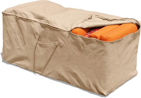 حقيبة تخزين وسادة الفناء من Budge NeverWet Savanna Patio، أسمر ضارب للصفرة، 22 بوصة ارتفاع × 48 بوصة عرض × 18 بوصة عمق in Kuwait