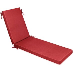 Milliard Memory Foam Outdoor Chaise Lounge Lawn Chair Cushion, with Waterproof and Washable Cover, Beige, 73x21x2.5