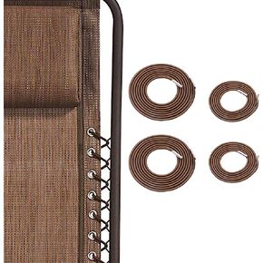 Professional Replacement Cords for Zero Gravity Chair(4 Cords), Zero Gravity Recliner Repair Tool for Lounge Chair, Bungee Chair Cord (Black)
