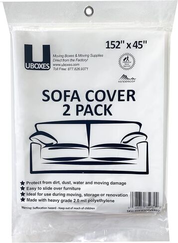 SOFA Moving Covers (2 Pack) - 45" x 152" - Moving & Storage Bags - UBOXES in Saudi Arabia
