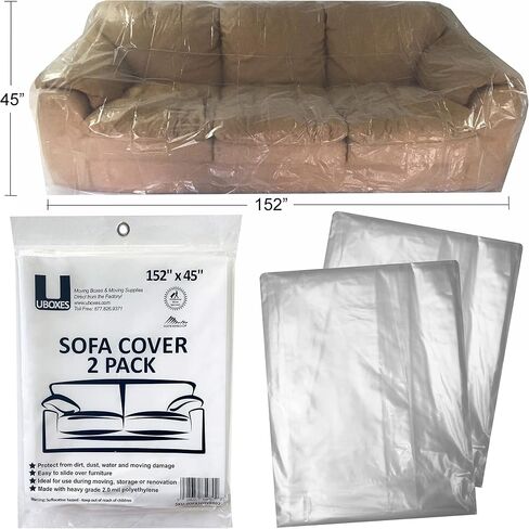 SOFA Moving Covers (2 Pack) - 45" x 152" - Moving & Storage Bags - UBOXES in Saudi Arabia